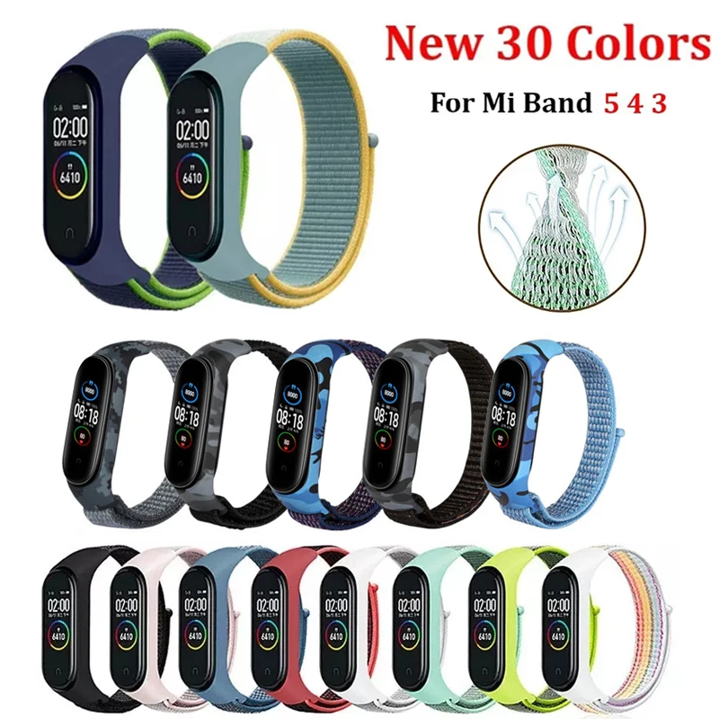 For Mi Band 5 4 3 Smart Watch Nylon Strap for Xiaomi Mi Band 3 4 5 Watch Band Silicone Bracelet Sport Wristband Breathable Brace
For Mi Band 5 4 3 Smart Watch Nylon Strap for Xiaomi Mi Band 3 4 5 Watch Band Silicone Bracelet Sport Wristband Breathable Brace
