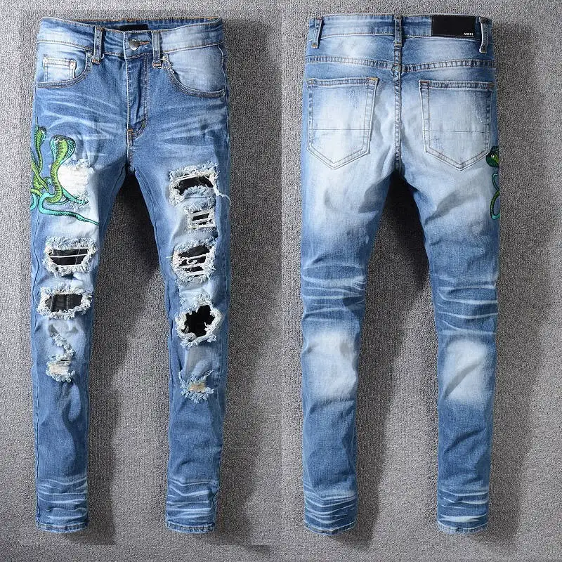 2021 New Designer Amiri Denim Jeans Holes Trousers Pants Biker Jeans HOMME Ripped Jeans COOLGUY Jeans Men Pants 561
2021 New Designer Amiri Denim Jeans Holes Trousers Pants Biker Jeans HOMME Ripped Jeans COOLGUY Jeans Men Pants 561