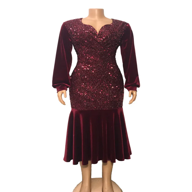 2020 new spring fashion women v-neck long sleeve sequined solid natural Ankle-length dress
2020 new spring fashion women v-neck long sleeve sequined solid natural Ankle-length dress