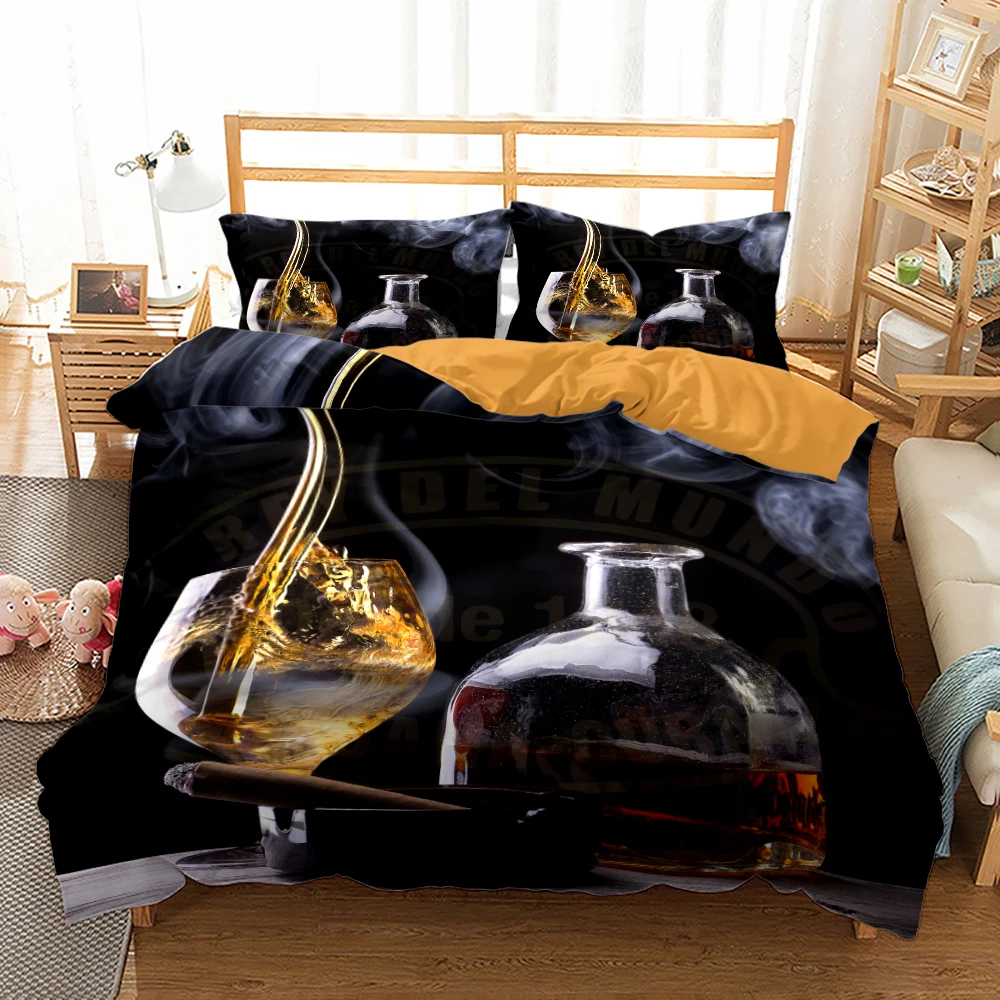 2021 New Cigar Smoke Wine 3D Print Comforter Bedding Set Adult Duvet Cover Sets Pillowcase Home Colorful Queen King Double Size
2021 New Cigar Smoke Wine 3D Print Comforter Bedding Set Adult Duvet Cover Sets Pillowcase Home Colorful Queen King Double Size