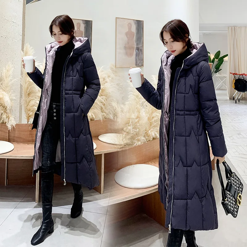 Women's Mid-length Hooded Over-the-knee Cotton-padded Jacket Leisure Straight Cylinder Waist Slimming Winter Cotton-padded Coat
Women's Mid-length Hooded Over-the-knee Cotton-padded Jacket Leisure Straight Cylinder Waist Slimming Winter Cotton-padded Coat