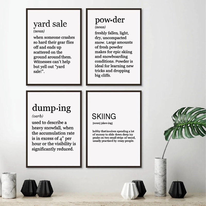 Skiing Wall Art Poster Winter Sports Canvas Painting Wall Picture , Skiing Quote Poster Art Prints For Home Nordic Decoration
Skiing Wall Art Poster Winter Sports Canvas Painting Wall Picture , Skiing Quote Poster Art Prints For Home Nordic Decoration