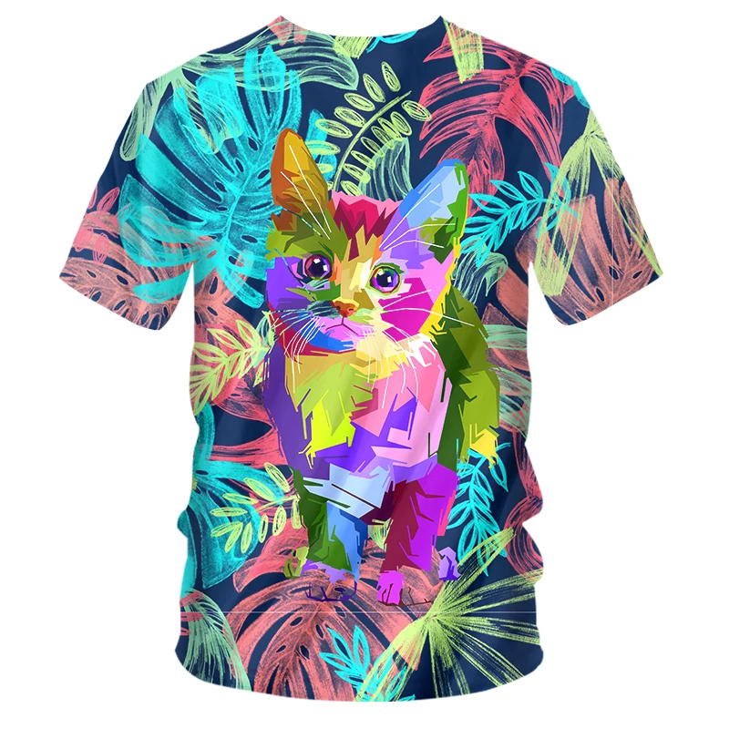 UJWI Man/women New Animal O Neck Tshirt 3D Printed Cat Best Selling Colorful leaf Stitching Wholesale Personality Men's T-shirt
UJWI Man/women New Animal O Neck Tshirt 3D Printed Cat Best Selling Colorful leaf Stitching Wholesale Personality Men's T-shirt