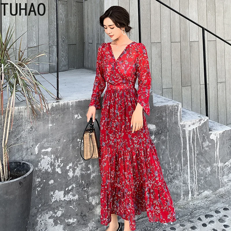 TUHAO Bohemian Style Women Dress 2020 Autumn Winter Female Vintage Long Sleeve Casual Printed Floral Dress Party Dresses WM17
TUHAO Bohemian Style Women Dress 2020 Autumn Winter Female Vintage Long Sleeve Casual Printed Floral Dress Party Dresses WM17