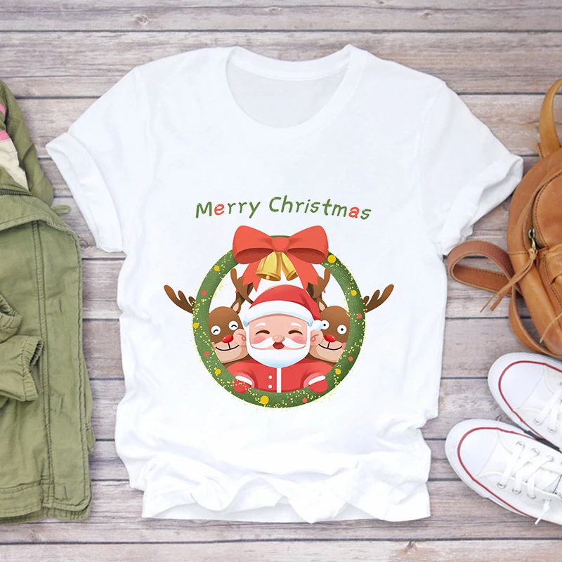 Женская футболка с коротким рукавом WVIOCE, белая футболка с графическим принтом новогодней елки, в стиле Харадзюку, в Корейском стиле
Женская футболка с коротким рукавом WVIOCE, белая футболка с графическим принтом новогодней елки, в стиле Харадзюку, в Корейском стиле