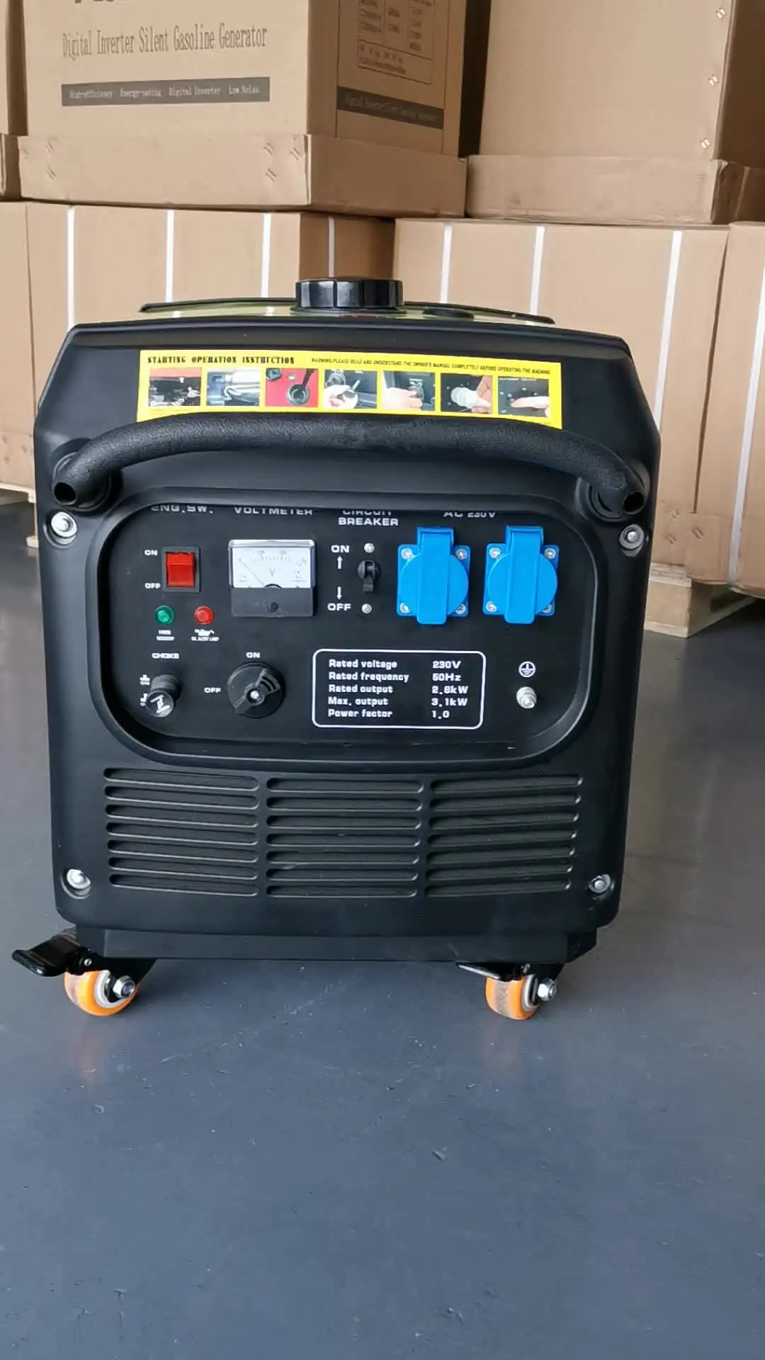 

3.5kw gasoline inverter generators,AC110V/220V/230V,portable multifunction silent generator.