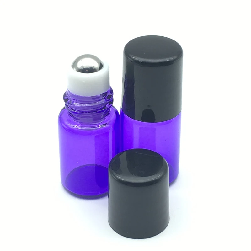 50pcs Perfume Sample Liquid Jar 2ml Purple-Blue Glass Roller Bottle for Essential Oil Refillable Roll On Vial
50pcs Perfume Sample Liquid Jar 2ml Purple-Blue Glass Roller Bottle for Essential Oil Refillable Roll On Vial