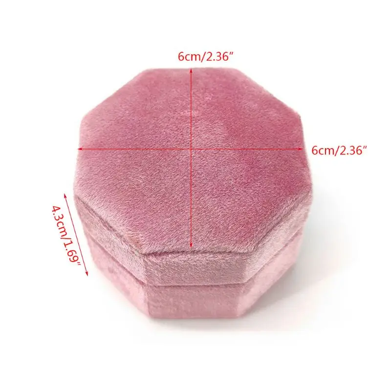 Unisex Octagon Velvet Ring Box Single Ring Display Holder with Lid Ring Storage Box Holder for Jewelry Showcase Tool
Unisex Octagon Velvet Ring Box Single Ring Display Holder with Lid Ring Storage Box Holder for Jewelry Showcase Tool