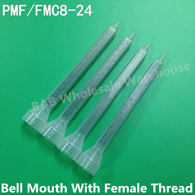 PMF/FMC8-24 Resin Static Mixer Bell Mouth With Female Thread Mixing Tube Nozzles For Duo Pack Epoxies Square Shape Green Color
PMF/FMC8-24 Resin Static Mixer Bell Mouth With Female Thread Mixing Tube Nozzles For Duo Pack Epoxies Square Shape Green Color