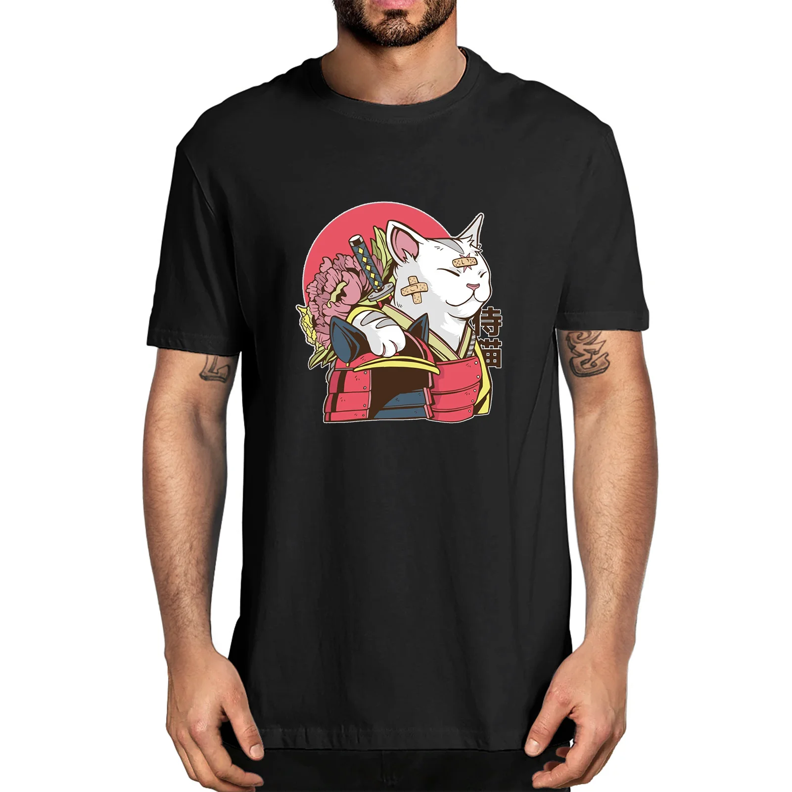 Unisex Cotton Japanese Samurai Cat Kiss Cat Graphic Design Cool Gifts Summer Men's Novelty T-Shirt Harajuku Streetwear Casual
Unisex Cotton Japanese Samurai Cat Kiss Cat Graphic Design Cool Gifts Summer Men's Novelty T-Shirt Harajuku Streetwear Casual