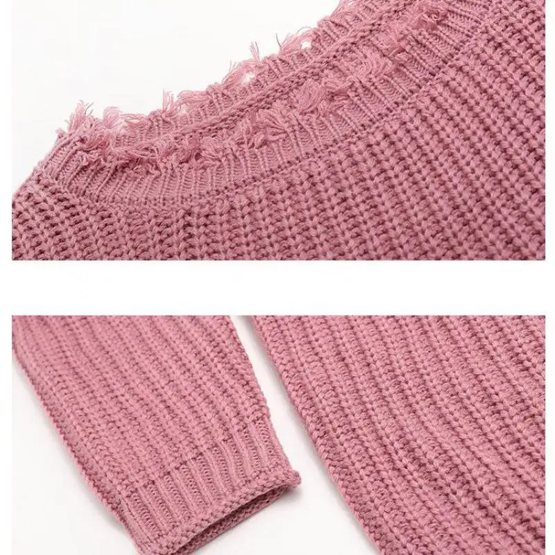 Lusumily Autumn And Winter New Women's Sexy Off Shoulder Sweater European And American Casual Solid Color Pullover Loose Sleeve
Lusumily Autumn And Winter New Women's Sexy Off Shoulder Sweater European And American Casual Solid Color Pullover Loose Sleeve