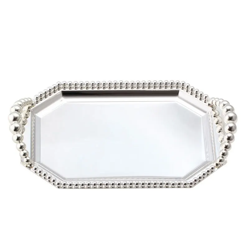 European metal silver-plated beads square tray fruit plate baking party wedding supplies cake stand cake stand set
European metal silver-plated beads square tray fruit plate baking party wedding supplies cake stand cake stand set