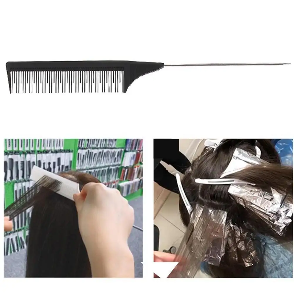 Professional Tip-Tail Comb Salon Hair Dye Highlighting Comb Salon Plastic Hairdressing Tools Hair Styling B7U1 
Professional Tip-Tail Comb Salon Hair Dye Highlighting Comb Salon Plastic Hairdressing Tools Hair Styling B7U1