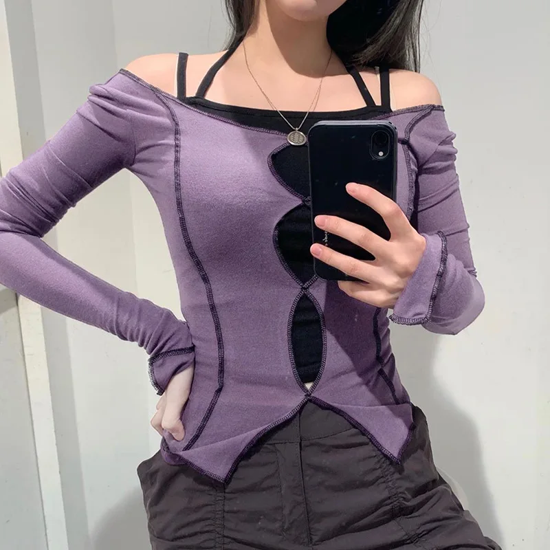 Woman Tshirts Sexy Solid Hollow Out Top Long Sleeve O-neck T-shirt Woman 2020 Casual Autumn Spring Harajuku Top Y2k Top
Woman Tshirts Sexy Solid Hollow Out Top Long Sleeve O-neck T-shirt Woman 2020 Casual Autumn Spring Harajuku Top Y2k Top