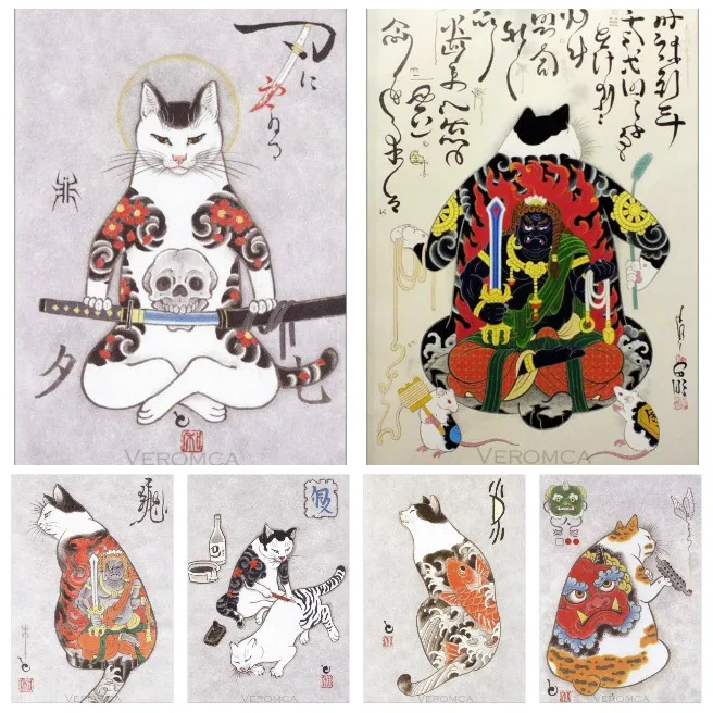 Samurai Cat Koi Carp 5D Diamond Painting Japanese Anime Diamond Mosaic Diy Full Round Diamond Embroidery Cross Stitch Rhinestone
Samurai Cat Koi Carp 5D Diamond Painting Japanese Anime Diamond Mosaic Diy Full Round Diamond Embroidery Cross Stitch Rhinestone