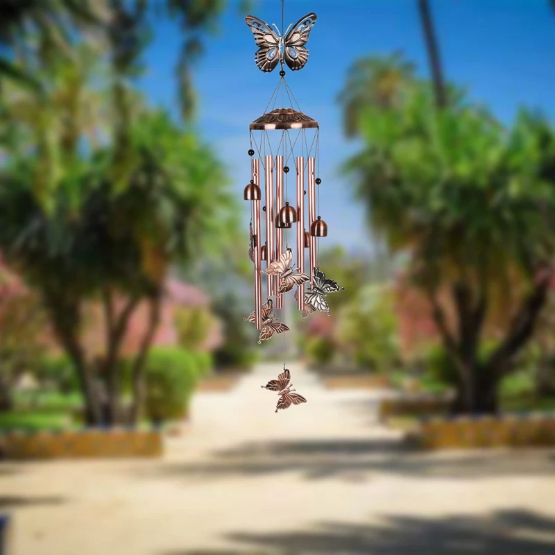 Outdoor Large Butterfly Wind Chime Dark Color Metal Wind Chime Suitable For Garden Or Backyard Home Terrace Porch
Outdoor Large Butterfly Wind Chime Dark Color Metal Wind Chime Suitable For Garden Or Backyard Home Terrace Porch