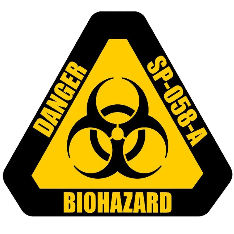 

Car Sticker DANGER BIOHAZARD Sign Warning Mark Personality Reflective Auto Motorcycle Parts Decoration PVC, 12CM*10.7CM
