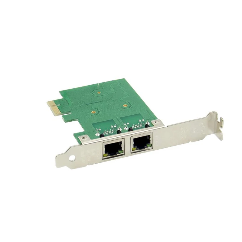 Pcie Rj45 двойной порт PCI-E X1 Gigabit Ethernet Сетевая карта 10/100 Мбит/с LAN адаптер контроллер