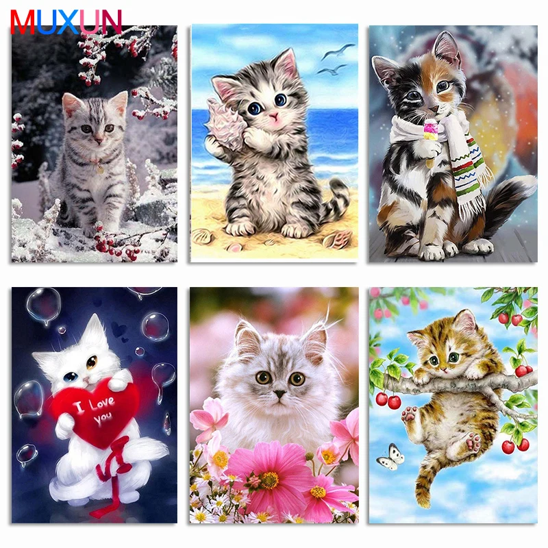 5D Diamond Painting Cat Diamond Embroidery Animals Full Square Rhinestones Pictures Diamond Mosaic Home Decoration Art Gift
5D Diamond Painting Cat Diamond Embroidery Animals Full Square Rhinestones Pictures Diamond Mosaic Home Decoration Art Gift