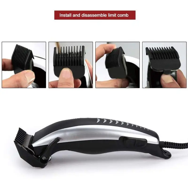 Professional Electric Plug-In Hair Clippers Beard Trimmer Barber Grooming Kit Rechargeable Cordless Haircut Machine Shaver
Professional Electric Plug-In Hair Clippers Beard Trimmer Barber Grooming Kit Rechargeable Cordless Haircut Machine Shaver