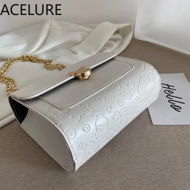 ACELURE Simple Style Solid Color Shoulder Bags for Women 2021 Fashion Metal Chain Crossbody Bags Ladies Shopping Purse Flap Bag
ACELURE Simple Style Solid Color Shoulder Bags for Women 2021 Fashion Metal Chain Crossbody Bags Ladies Shopping Purse Flap Bag