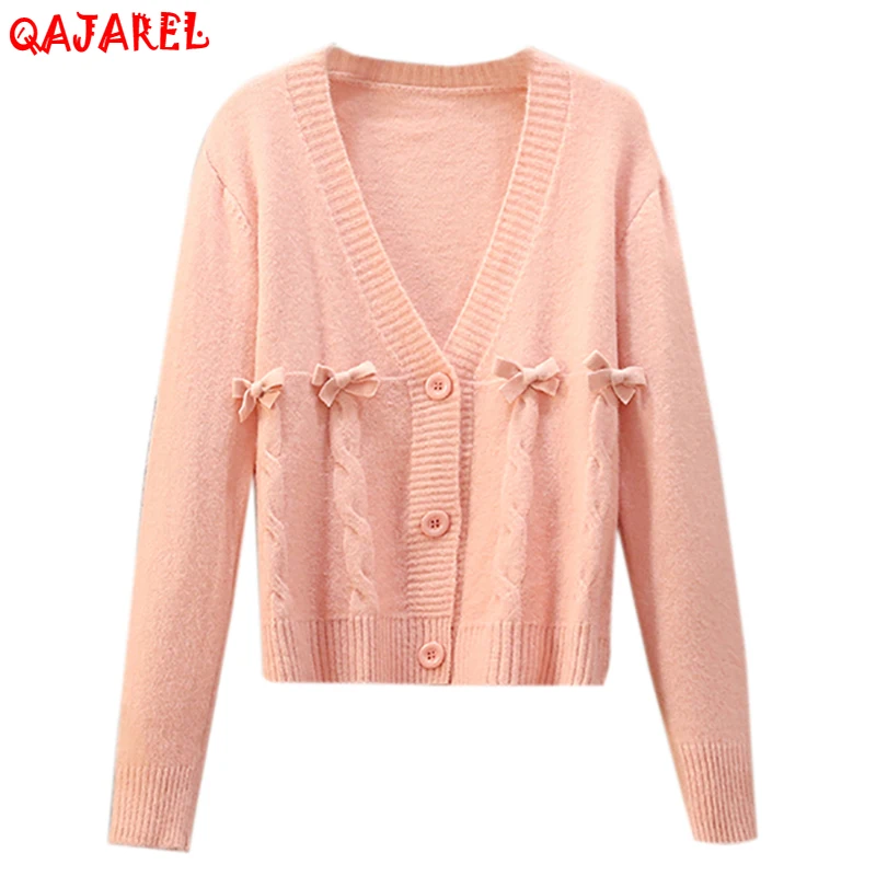 2021 Women Pink Casual Cardigan White Korean Fashion Top Sweaters Autumn Winter New Knitted Thick Warm Coat Long Sleeve Sweaters
2021 Women Pink Casual Cardigan White Korean Fashion Top Sweaters Autumn Winter New Knitted Thick Warm Coat Long Sleeve Sweaters