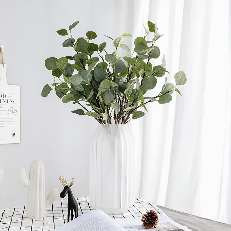 Artificial Flower Wool Pulp Eucalyptus Leaves, Single 65cm, Home Decoration Vase Flower Arrangement, Garden Fake Flower Dress
Artificial Flower Wool Pulp Eucalyptus Leaves, Single 65cm, Home Decoration Vase Flower Arrangement, Garden Fake Flower Dress