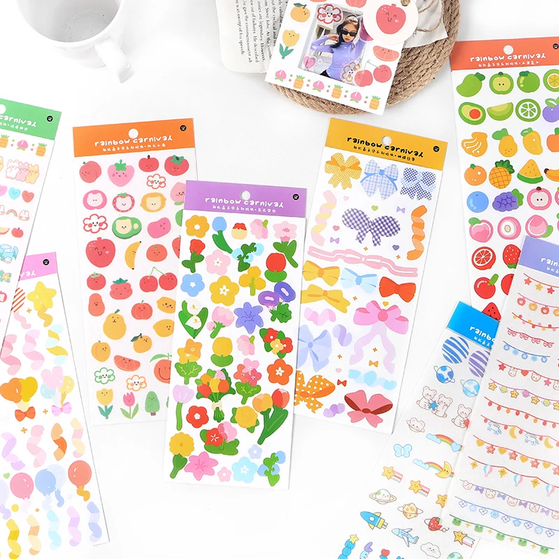 16packs/LOT rainbow years series stationery sticker Creative decoration DIY paper masking washi sticker
16packs/LOT rainbow years series stationery sticker Creative decoration DIY paper masking washi sticker