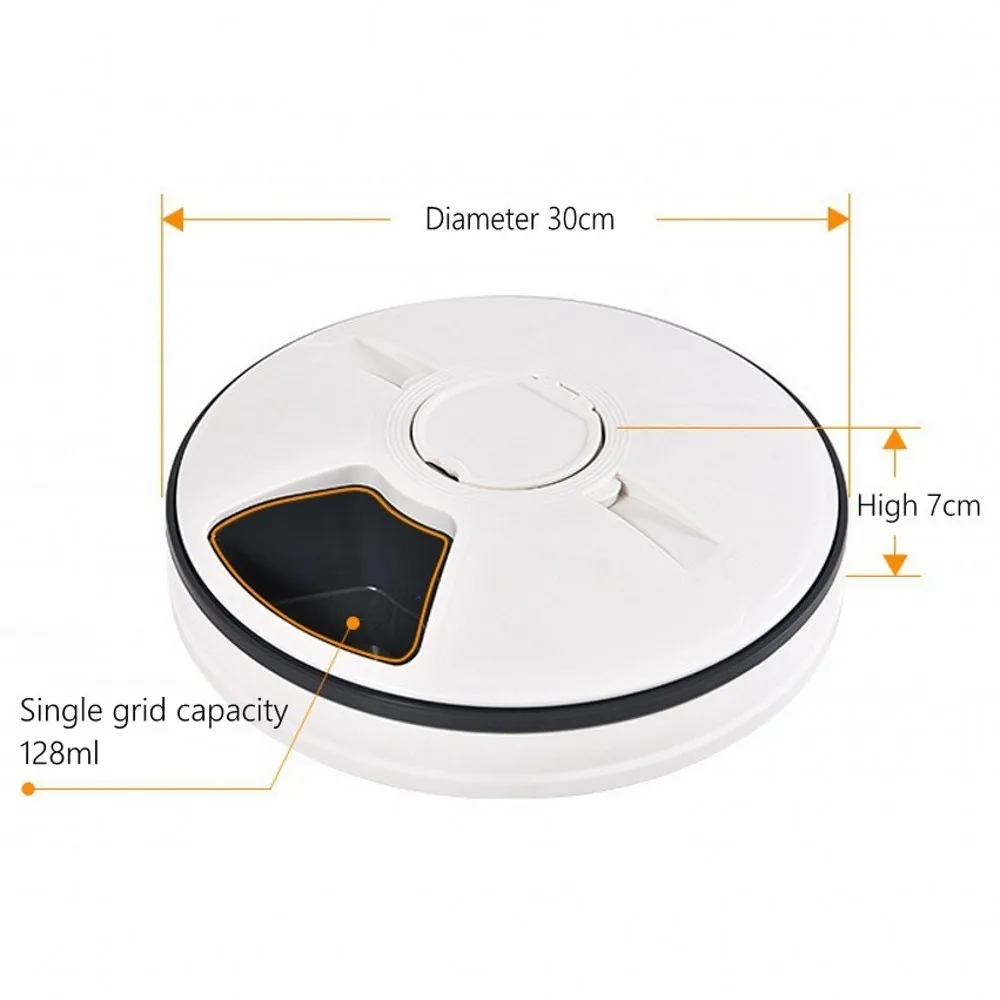 Intelligent Pet Automatic Feeder Cat Dog Bowl Timing Feeder 6 Grid Electric Dry Food Dispenser 24 Hours Feed Pet Meal Trays
Intelligent Pet Automatic Feeder Cat Dog Bowl Timing Feeder 6 Grid Electric Dry Food Dispenser 24 Hours Feed Pet Meal Trays