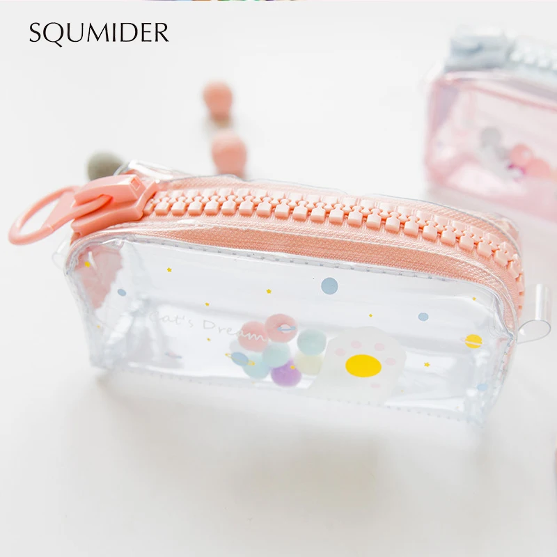 Простой чехол SQUMIDER для карандашей мультяшный пенал на молнии вместительная