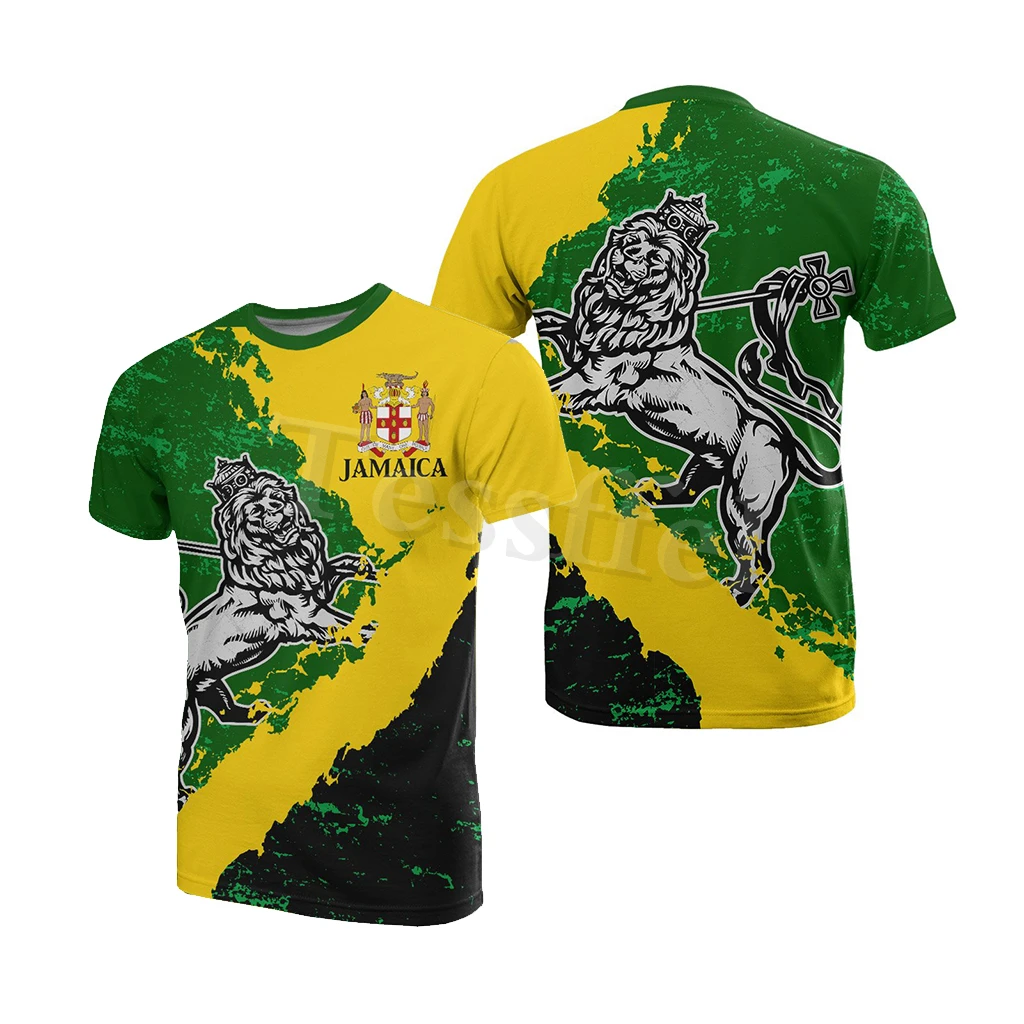 Tessffel Jamaica Lion Emblem Summer New Fashion 3D Print Tops Tee Tshirt Men Women Short Sleeve T shirt Streetwear Style-19
Tessffel Jamaica Lion Emblem Summer New Fashion 3D Print Tops Tee Tshirt Men Women Short Sleeve T shirt Streetwear Style-19