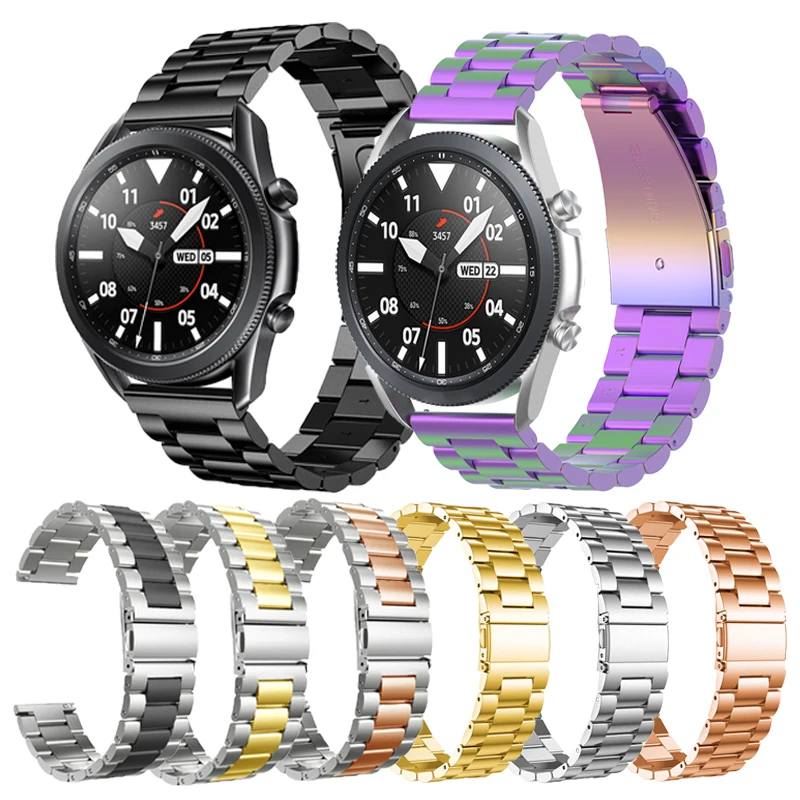 Stainless steel watchband for Samsung Galaxy Watch 3 45mm Wrist strap metal bracelet band for Samsung galaxy watch 3 41mm Correa
Stainless steel watchband for Samsung Galaxy Watch 3 45mm Wrist strap metal bracelet band for Samsung galaxy watch 3 41mm Correa