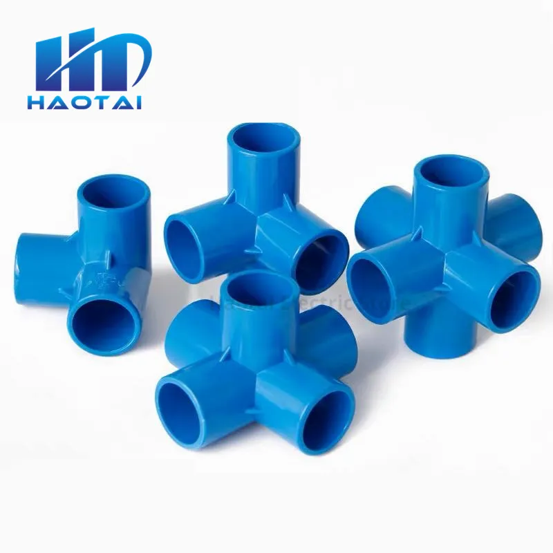 

Blue PVC 3/4/5/6 Dimensional Internal Diameter 20mm,25mm,32mm PVC Pipe Fittings Home Garden Irrigation Water Connectors DIY Tool