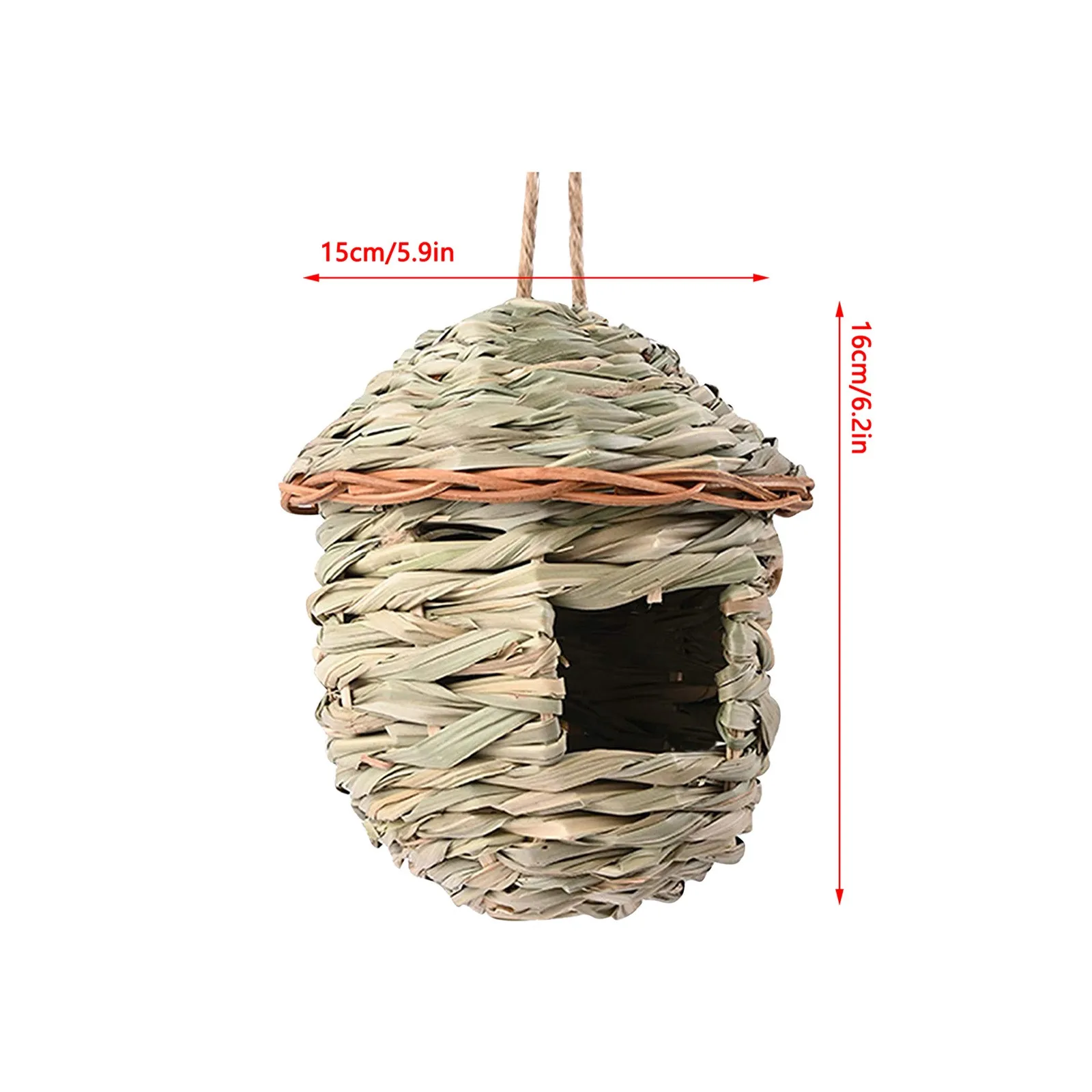 @New Hand-woven Birds Nest Natural Environmentally Cages Roosting Small Animals Hut Hanging House Decor Bird Tools
@New Hand-woven Birds Nest Natural Environmentally Cages Roosting Small Animals Hut Hanging House Decor Bird Tools