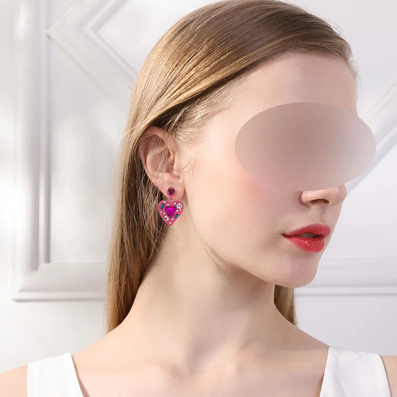 Aesthetic 2021 New Korean Fashion Harajuku Pink Rhinestone Peach Vintage Heart Earrings Y2K Jewelry Earring for Egirl Gothic Bar
Aesthetic 2021 New Korean Fashion Harajuku Pink Rhinestone Peach Vintage Heart Earrings Y2K Jewelry Earring for Egirl Gothic Bar