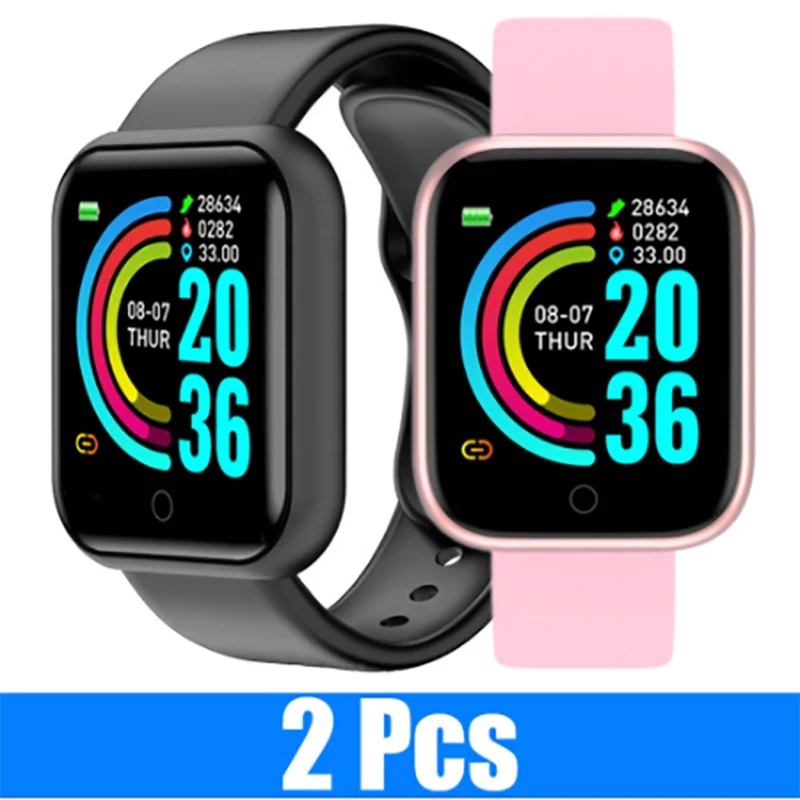 2pc D20 Sport Smart Watch Men Women Wristwatch Waterproof Smartwatch Heart Rate Blood Pressure Monitor Fitpro Watch Children's
2pc D20 Sport Smart Watch Men Women Wristwatch Waterproof Smartwatch Heart Rate Blood Pressure Monitor Fitpro Watch Children's