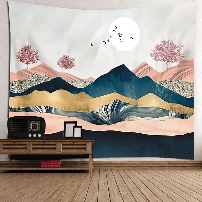 Mountain Tapestry Forest Tree Tapestry Sunset Tapestry Natural Landscape Tapestry Wall Hanging Room wall Tapestry For Office
Mountain Tapestry Forest Tree Tapestry Sunset Tapestry Natural Landscape Tapestry Wall Hanging Room wall Tapestry For Office