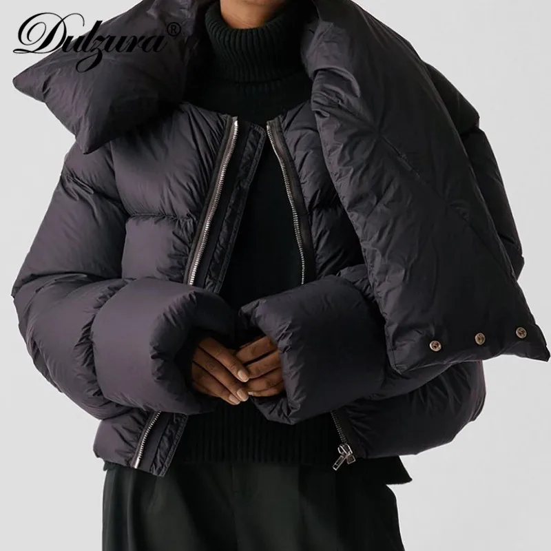 Dulzura 2021 Autumn Winter Women Solid Padded Jacket Patchwork Cropped Coats Warm Streetwear Casual Outerwear
Dulzura 2021 Autumn Winter Women Solid Padded Jacket Patchwork Cropped Coats Warm Streetwear Casual Outerwear