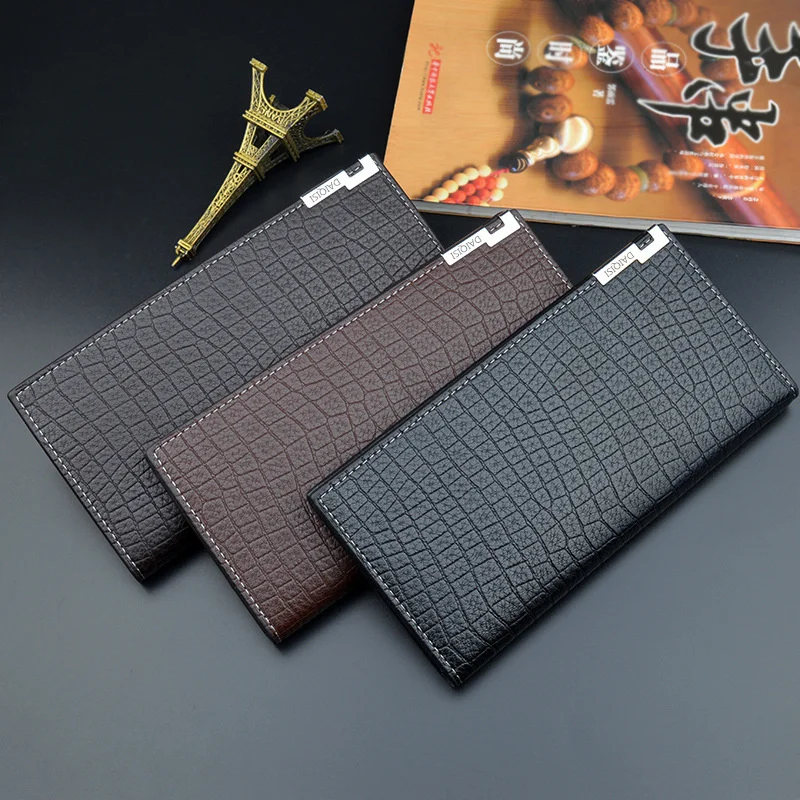 2021 New Men's Wallet Long Three Fold Wallets Vertical Open Soft Leather Clip Multi Clip Large Capacity Wallet Men Card Bags
2021 New Men's Wallet Long Three Fold Wallets Vertical Open Soft Leather Clip Multi Clip Large Capacity Wallet Men Card Bags