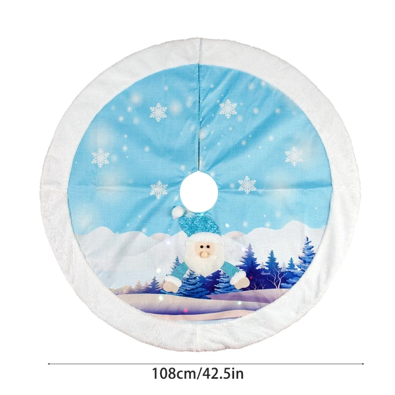 Christmas Tree Skirts with LED Light Snowflake Apron Carpet Decorations for Xmas Holiday Home Party Supply
Christmas Tree Skirts with LED Light Snowflake Apron Carpet Decorations for Xmas Holiday Home Party Supply