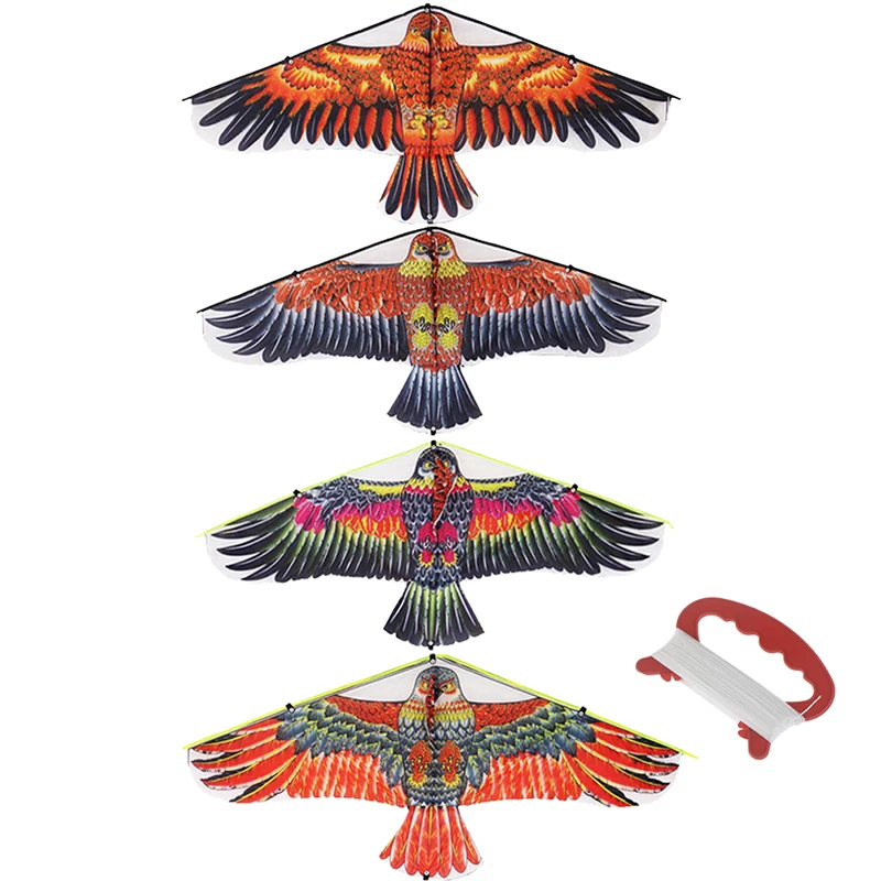 Flying Steadily Bird Kites Windsock Outdoor Toys For Kids Gift Garden Cloth Toy Flat Eagle Kite With 30 Meter Line | Игрушки и хобби