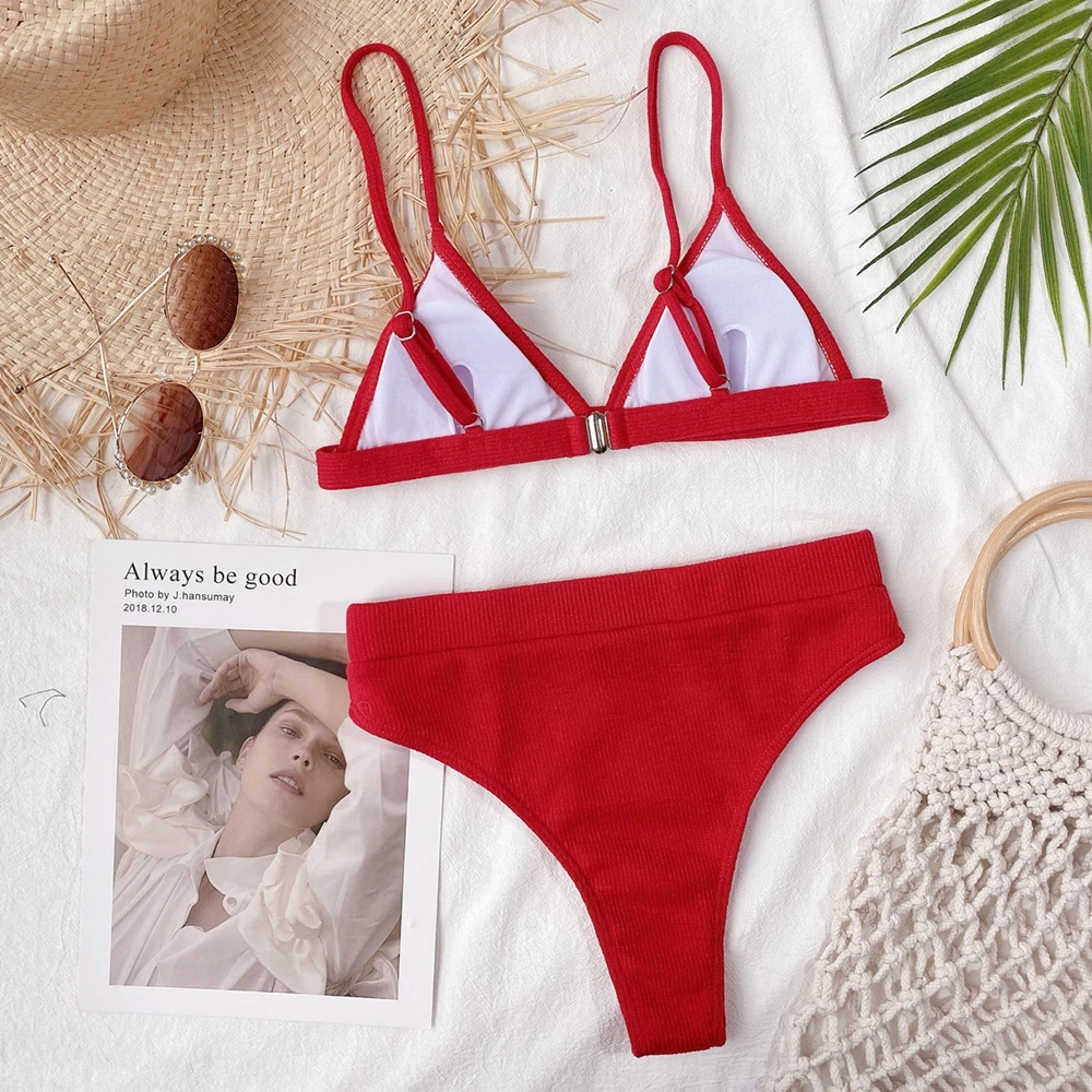 High Waist Bikini 2021 New Swimsuit Women Push Up Swimwear Solid Bikini Set Female Bathing Suit Summer Beach Wear Swimming Suit
High Waist Bikini 2021 New Swimsuit Women Push Up Swimwear Solid Bikini Set Female Bathing Suit Summer Beach Wear Swimming Suit