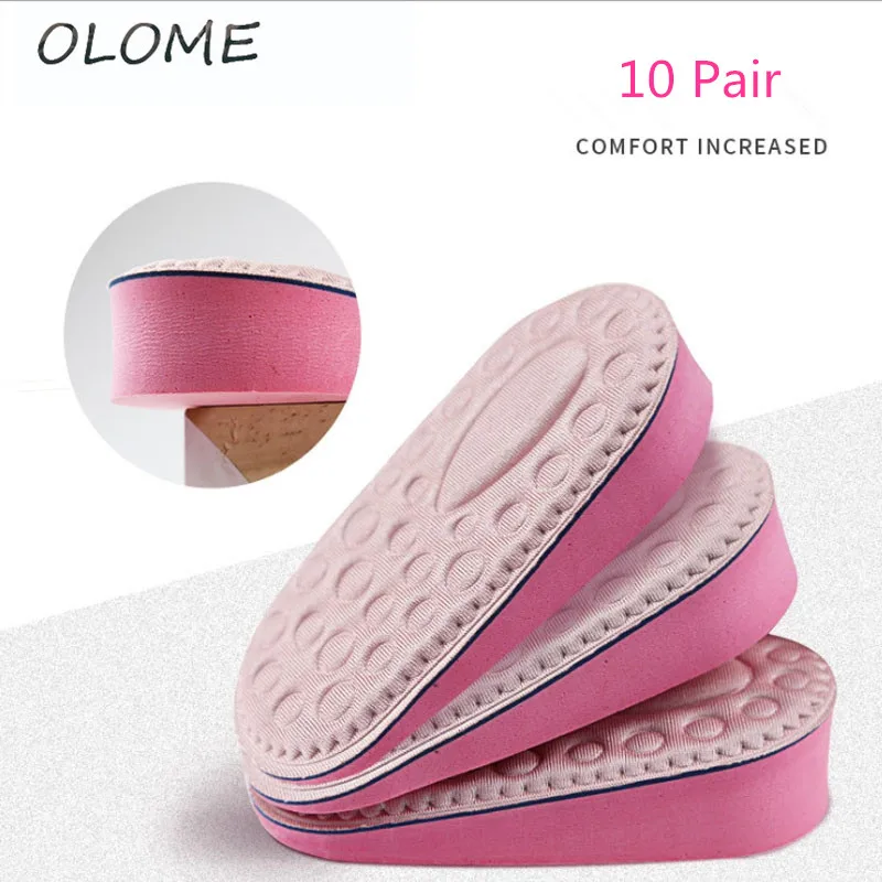 10 Pair Women's Invisible Heightening Half Pad Massage Soft And Comfortable Inner Height Increase Sneakers Canvas Shoe Heel Pad
10 Pair Women's Invisible Heightening Half Pad Massage Soft And Comfortable Inner Height Increase Sneakers Canvas Shoe Heel Pad