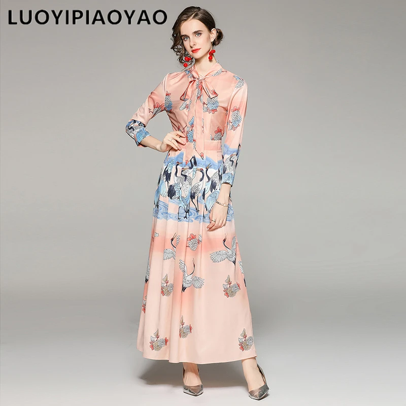 Women Designer Runway Vintage Long Dress 2021 Autumn Long Sleeve Floral Print Lady Party Elegant Maxi Dress
Women Designer Runway Vintage Long Dress 2021 Autumn Long Sleeve Floral Print Lady Party Elegant Maxi Dress