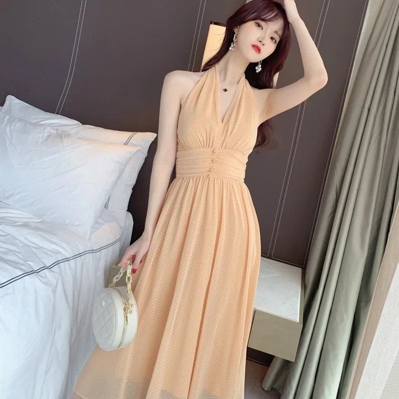 Summer Women Dress Sexy Party Clothes Prom Polka dot printing long Dresses Sundress birthday outfits For Woman's Clothing 2021
Summer Women Dress Sexy Party Clothes Prom Polka dot printing long Dresses Sundress birthday outfits For Woman's Clothing 2021