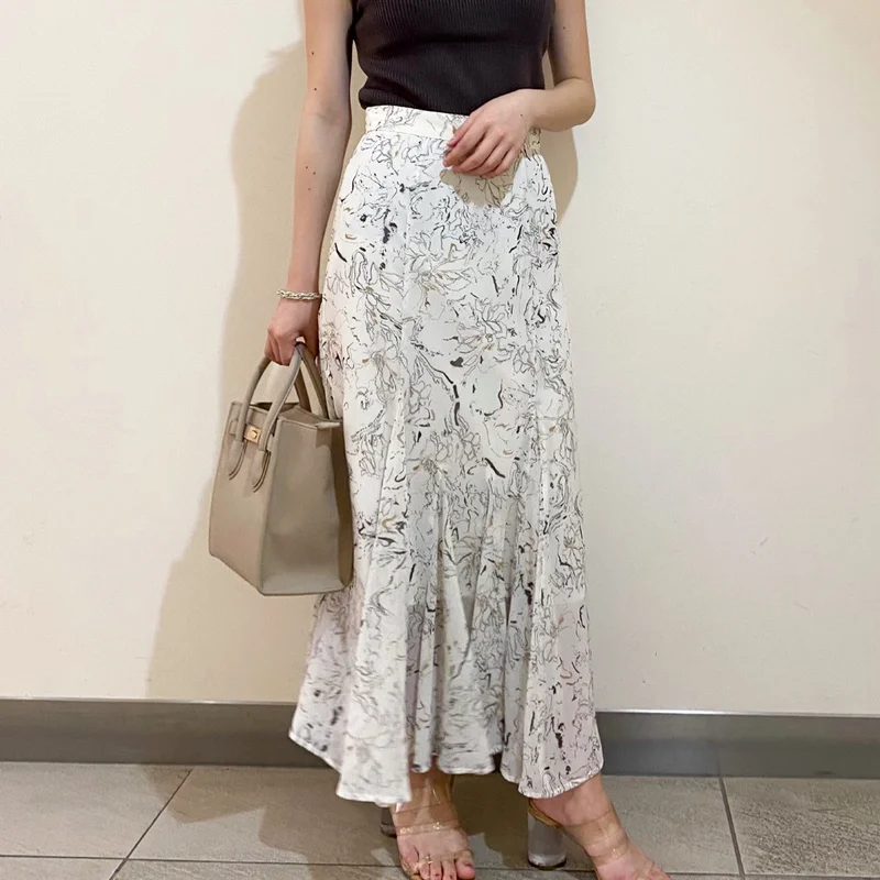Japan Style Temperament Print Trumpet Skirts Woman Chic Irregular High Waist Long Skirt 2021 Summer Elegant Mermaid Faldas Mujer
Japan Style Temperament Print Trumpet Skirts Woman Chic Irregular High Waist Long Skirt 2021 Summer Elegant Mermaid Faldas Mujer