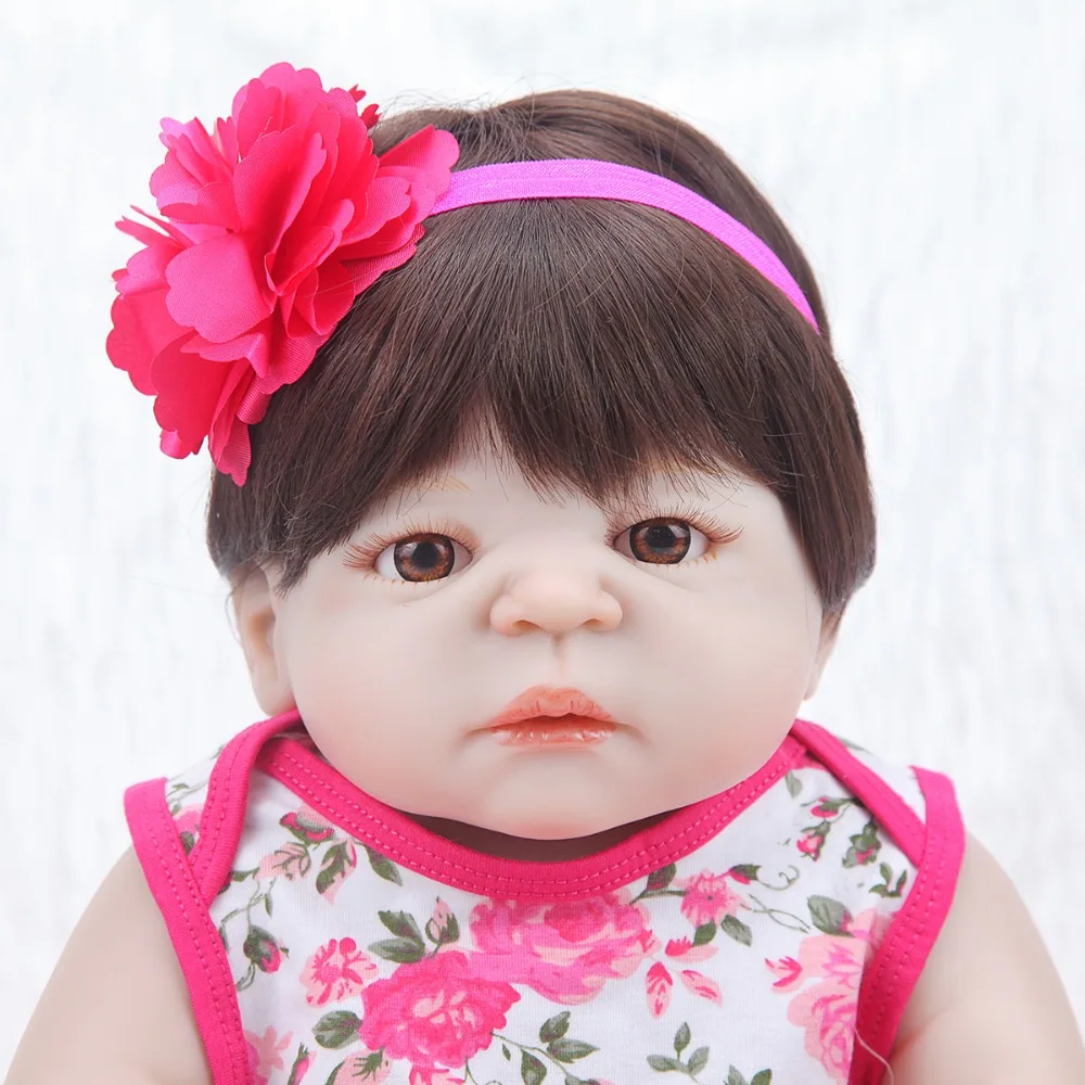 Baby rebirth the whole lifelik touch Body silicone reborn doll 23 inch lifelike Pink girl newborn babies toddle bathe toys Dolls
Baby rebirth the whole lifelik touch Body silicone reborn doll 23 inch lifelike Pink girl newborn babies toddle bathe toys Dolls
