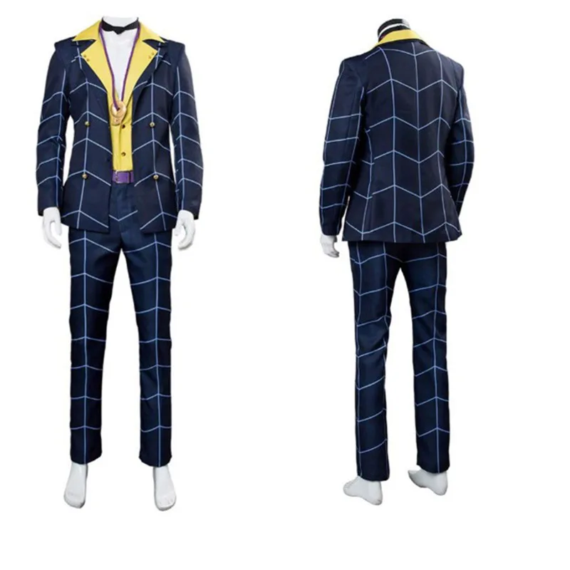 Anime Bizarre Adventure: Golden Wind Bruno Bucciarati Cosplay Costume Suit Adult Men Women Halloween Carnival Full Set Coat+Pant
Anime Bizarre Adventure: Golden Wind Bruno Bucciarati Cosplay Costume Suit Adult Men Women Halloween Carnival Full Set Coat+Pant
