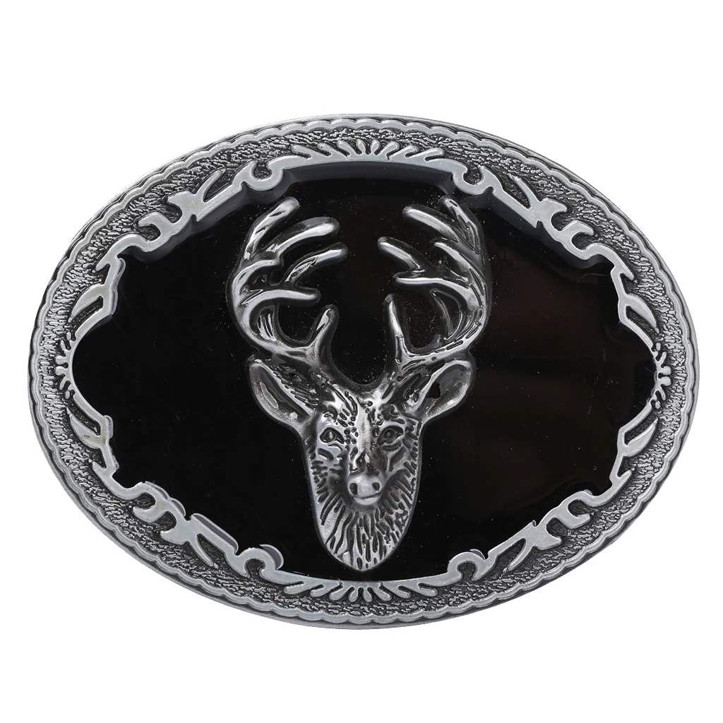 Novelty Elk Head Men's Cowboy Waist Belt Buckle Animal Pattern Metal Buckle Christmas Gifts
Novelty Elk Head Men's Cowboy Waist Belt Buckle Animal Pattern Metal Buckle Christmas Gifts