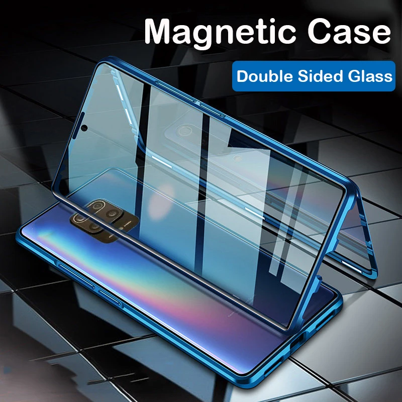 Magnetic Case POCO F3 X3 Nfc M3 For Xiaomi 11 10T Mi 10 Lite CC9 Pro MAX 3 Redmi Note 8 Pro 8T K40 9A 7 Metal Bumper Glass Cover
Magnetic Case POCO F3 X3 Nfc M3 For Xiaomi 11 10T Mi 10 Lite CC9 Pro MAX 3 Redmi Note 8 Pro 8T K40 9A 7 Metal Bumper Glass Cover